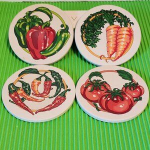 CoasterStone Vegetable Assortment Coasters